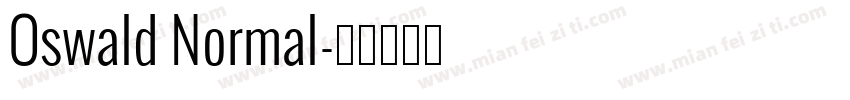 Oswald Normal字体转换